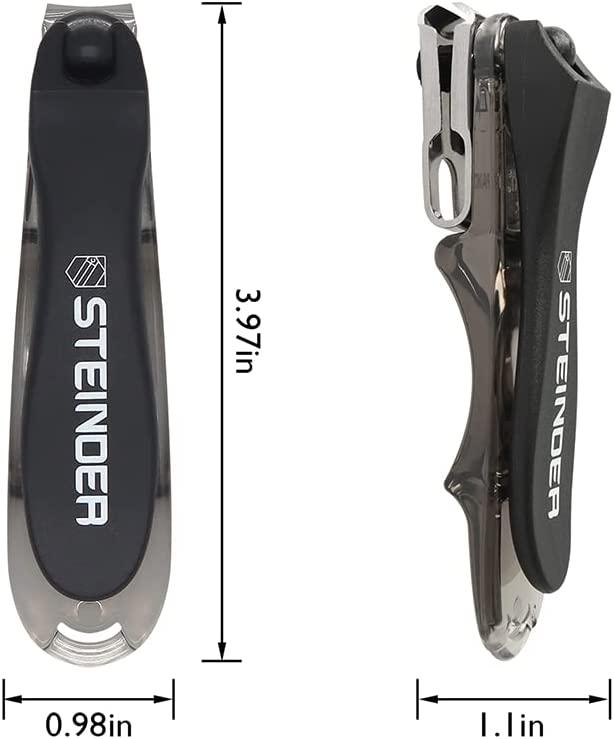 STEINDER - Easy Grip 360 Nail Clipper SET (Fingernail Clippers+