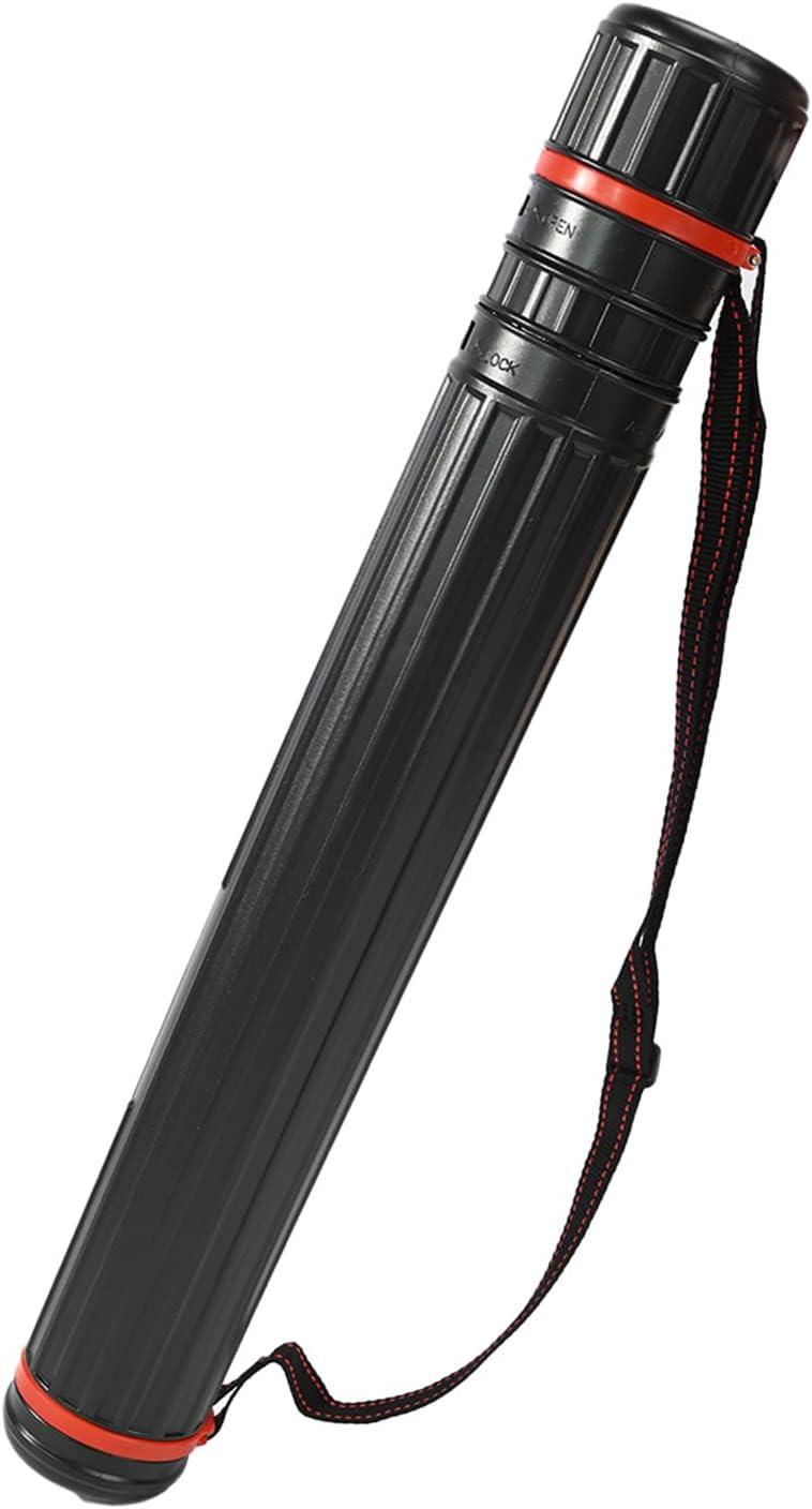 huyear Poster Tube Extra Large Black Extendable Poster Tube with