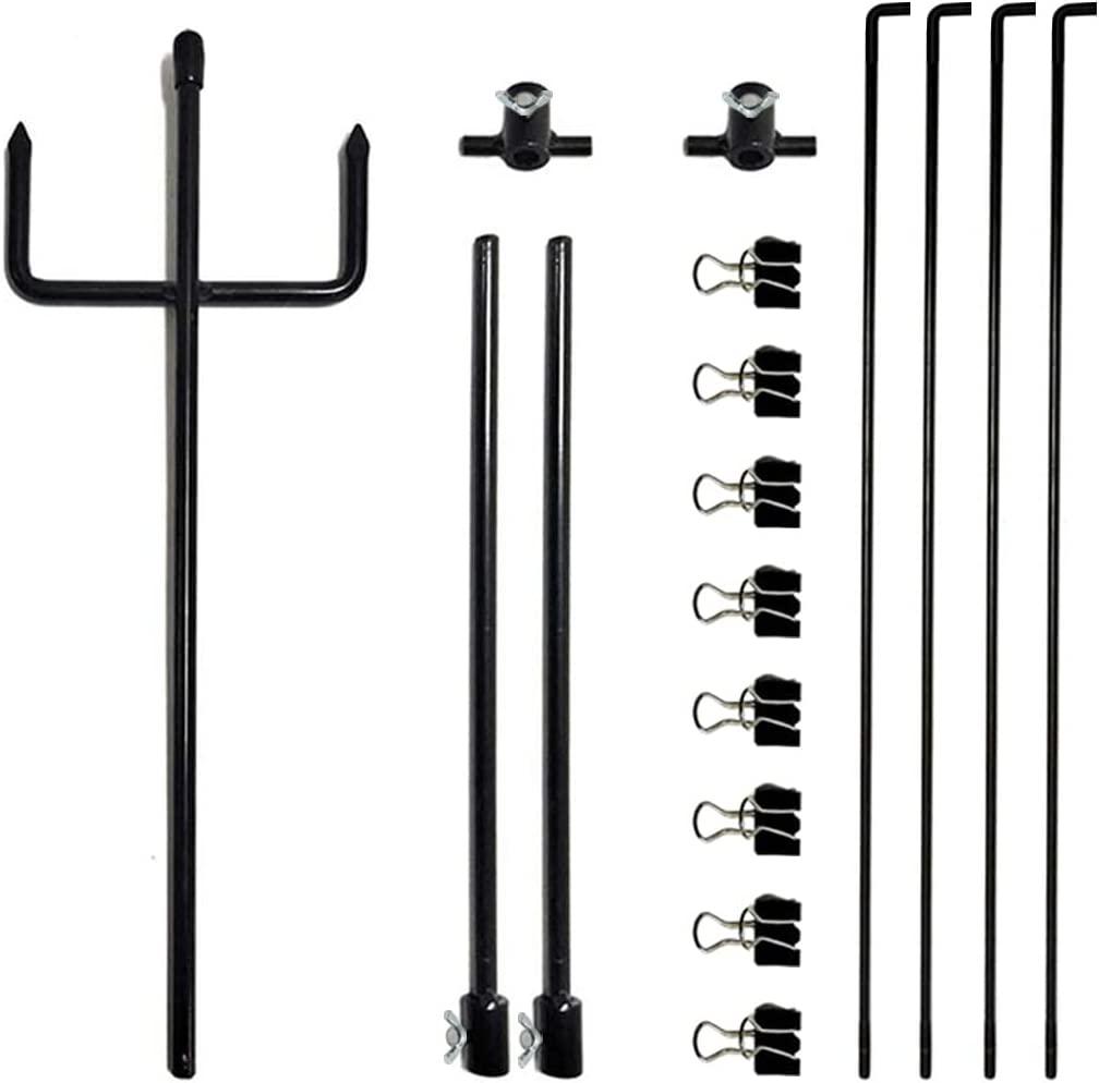 Highwild Adjustable Paper Target Stand, Frame with 8 Clips Clear Bullseye Targets Sheet for