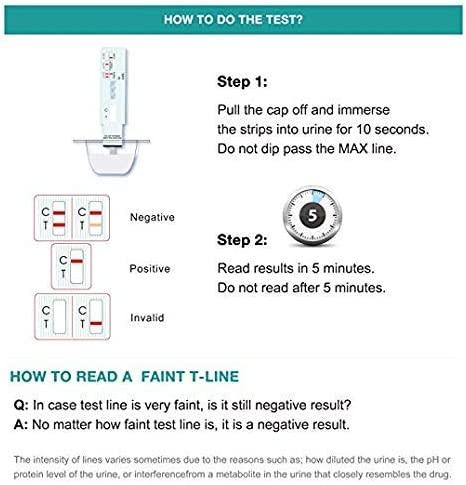 5 Pack Easy@Home Marijuana (THC) Single Panel Drug Tests Kit - Value Pack  THC Screen Urine Drug Test Kit - #EDTH-114