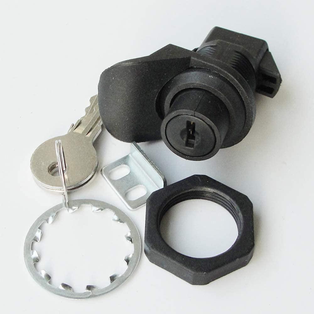 2PCS Push Button Plastic & Metal Latch Lock for Marine Boat Tool/Glove Box