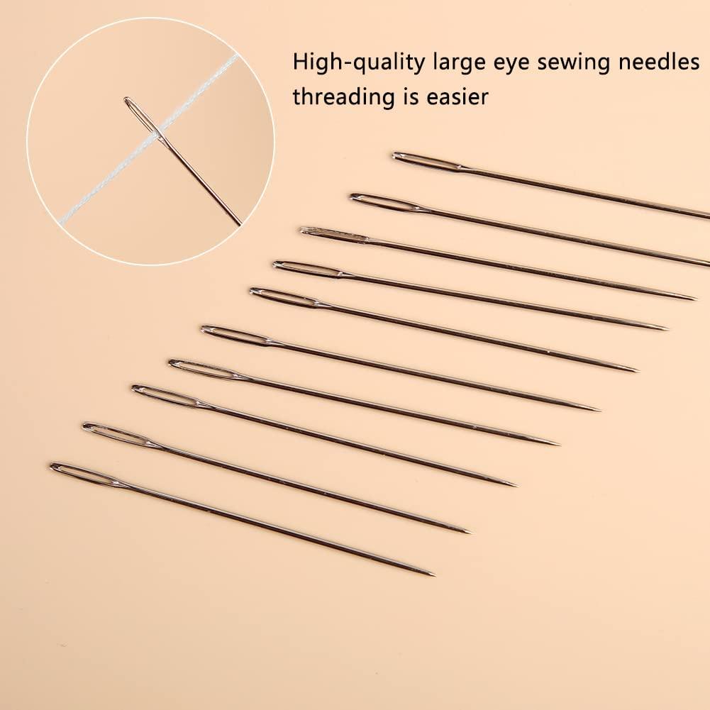 23 PCS Large Eye Sewing Needles Set with Sharp Leather Embroidery