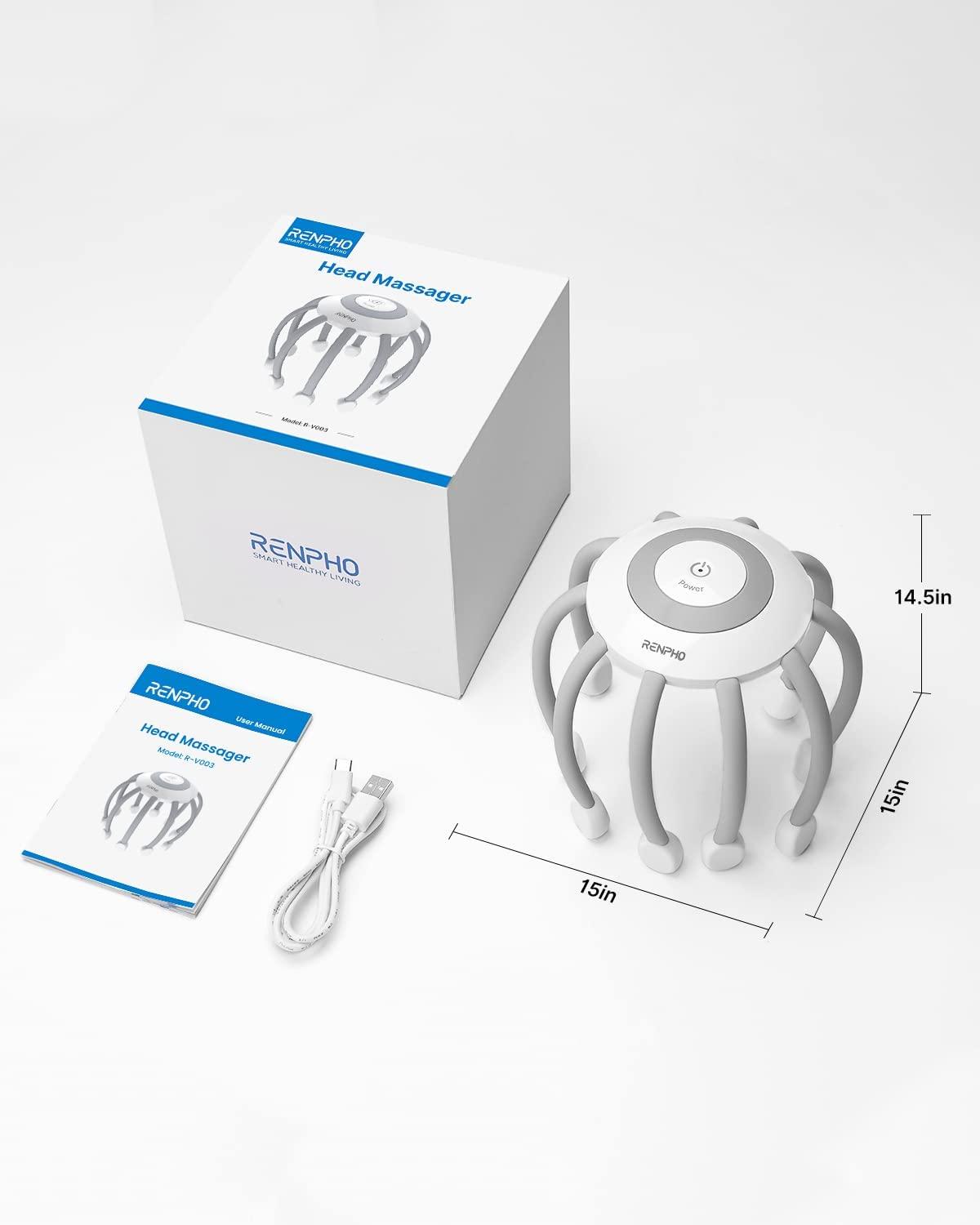 RENPHO Electric Scalp Massager Head Massager with 10 Vibration Contacts