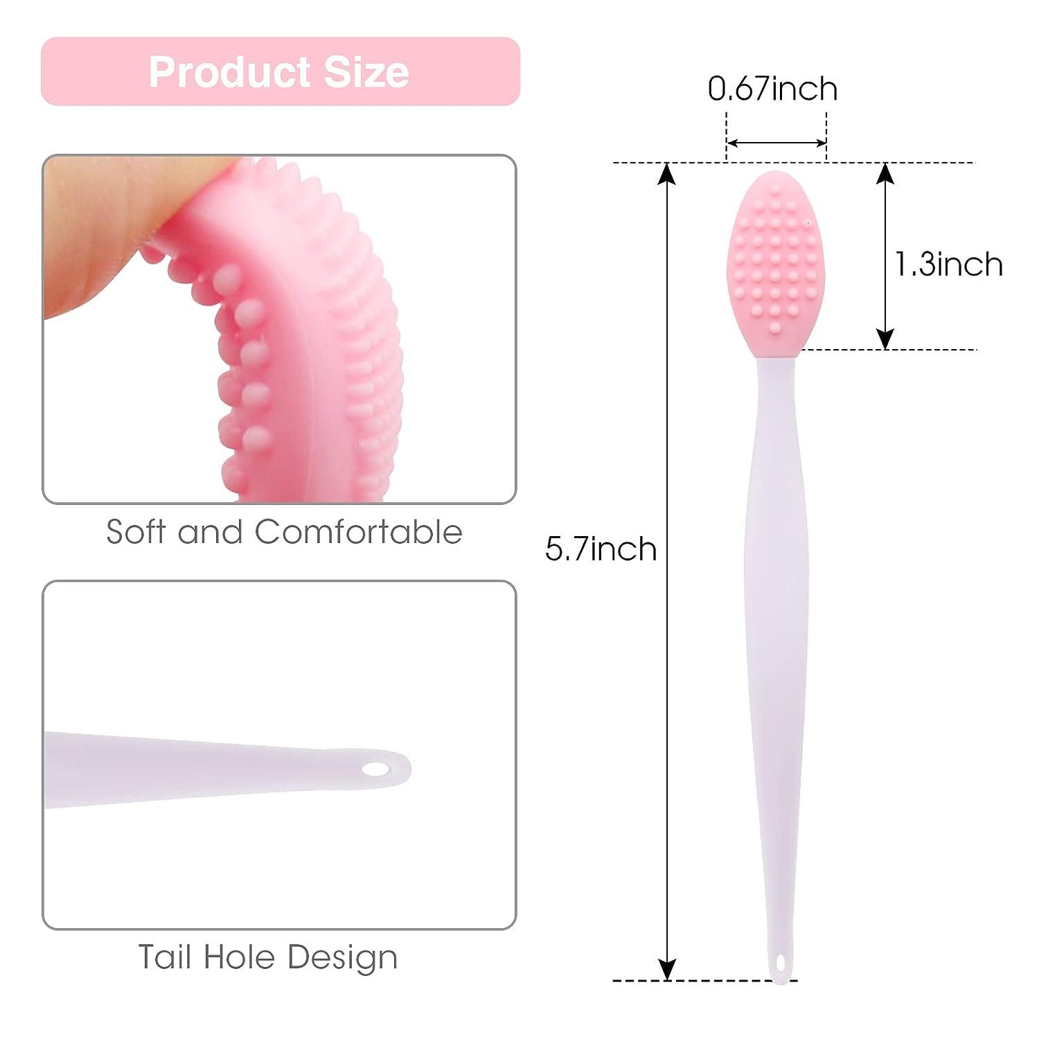 Silicone Lip Scrub Brush Exfoliating DoubleSided Lip Scrubber Tool