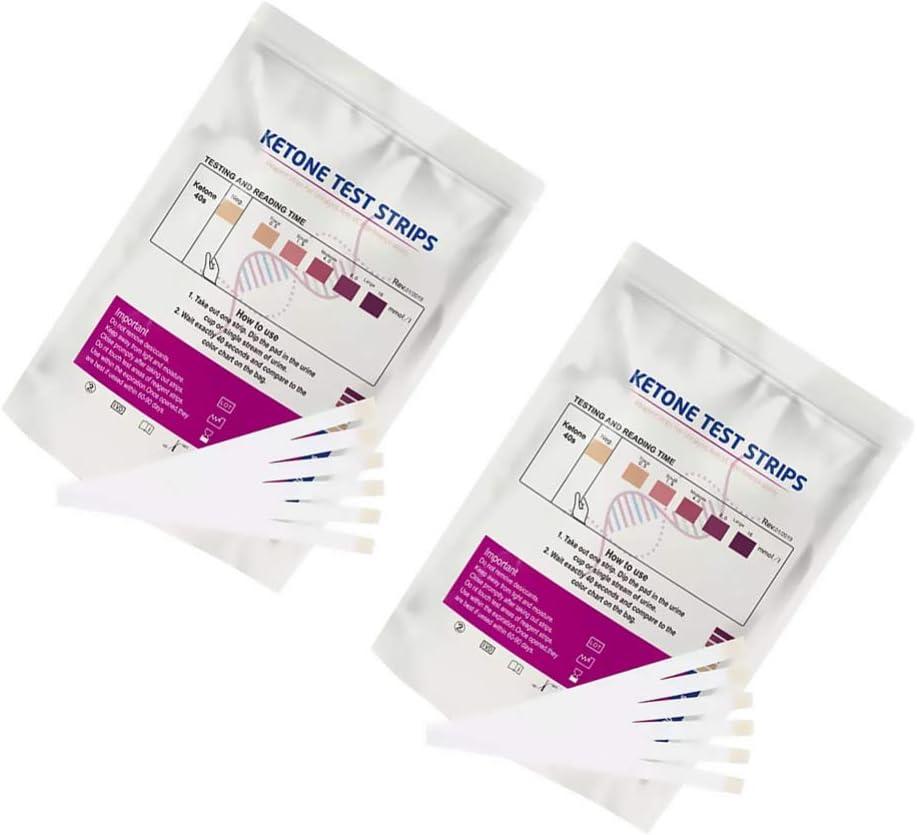 EXCEART 200pcs Ketone Testing Strips Test Ketosis Levels on Low Carb