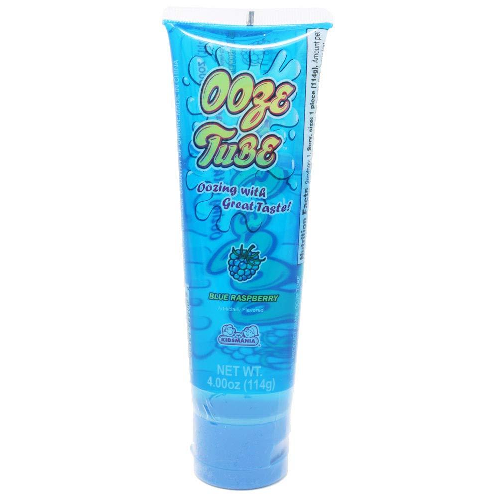 Kidsmania 4oz Ooze Tubes Blue Raspberry Flavor, 3Pack (12oz total)