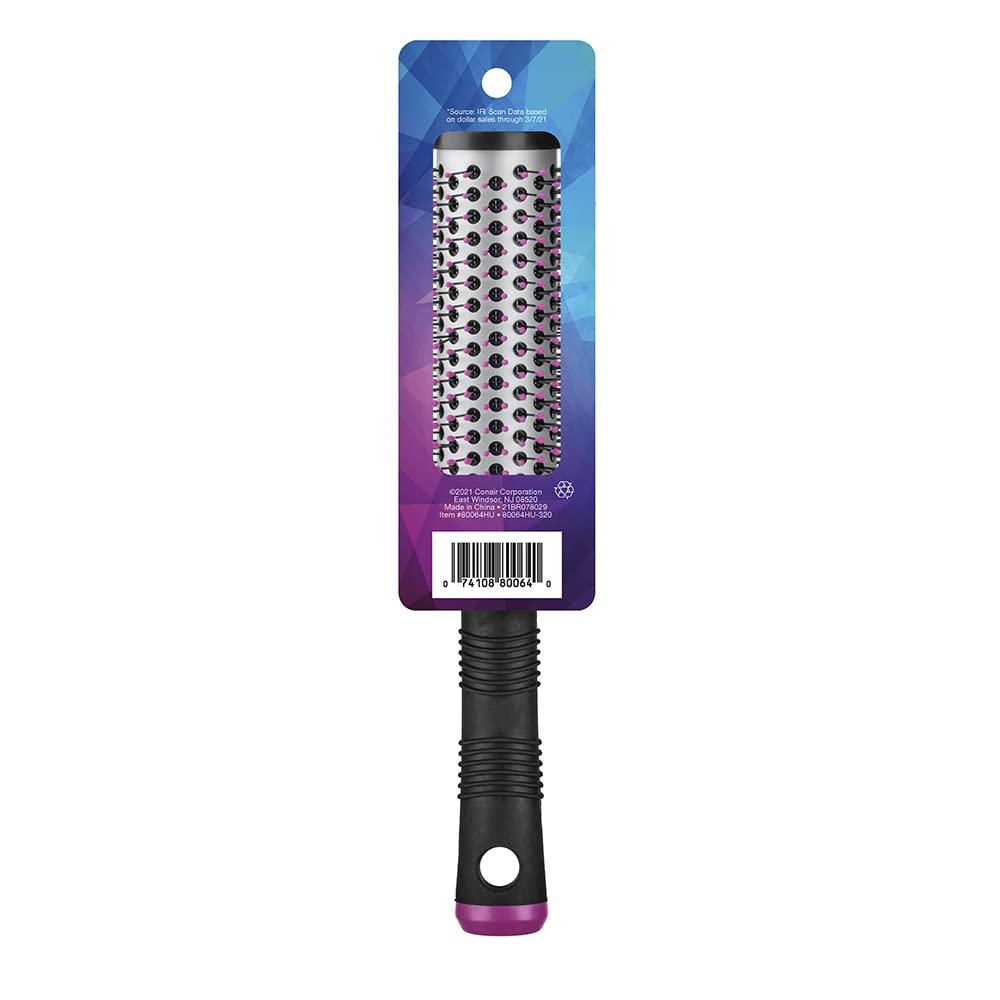 Conair Metal Round Brush for BlowDrying, Hairbrush for Men and Women