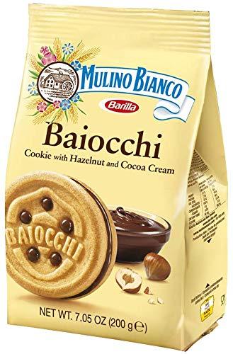 Mulino Bianco Baiocchi Shortbread Sandwich Cookies With Chocolate