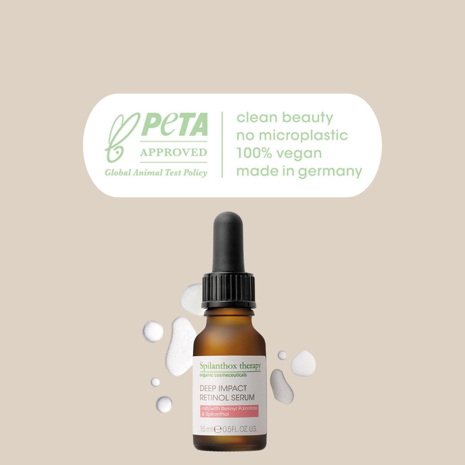 Spilanthox therapy - Deep Impact Retinol Serum - Anti-Ageing Facial Serum - Facial  Care for Wrinkle Reduction - Spilanthol & Hyaluronic Acid - Vegan Natural  Cosmetics - 15ml | Buy Now with Express International Delivery | GoSupps.com
