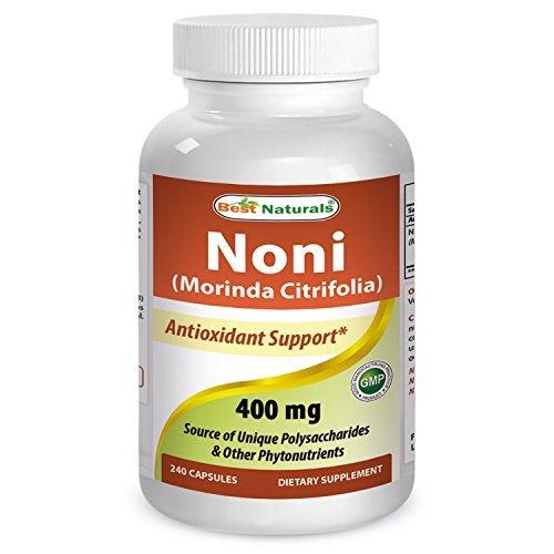Best Naturals Noni 400mg 240 Capsules Pure Hawaiian Noni Supplement