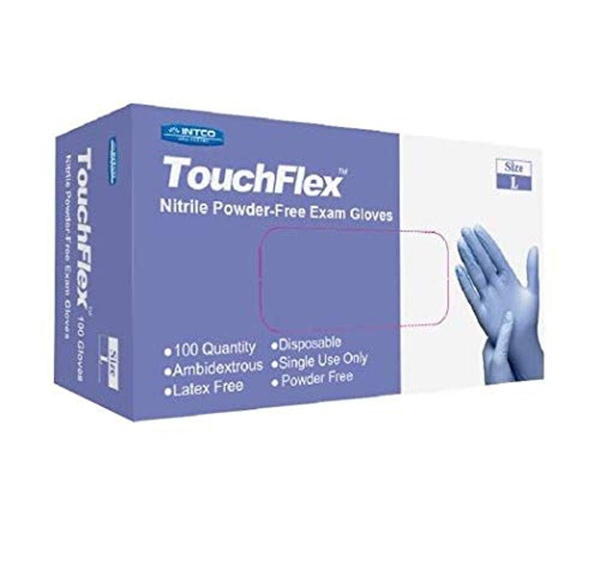 TouchFlex Nitrile Exam Gloves ChemoRated 4.5 Mil Powder Free and Latex
