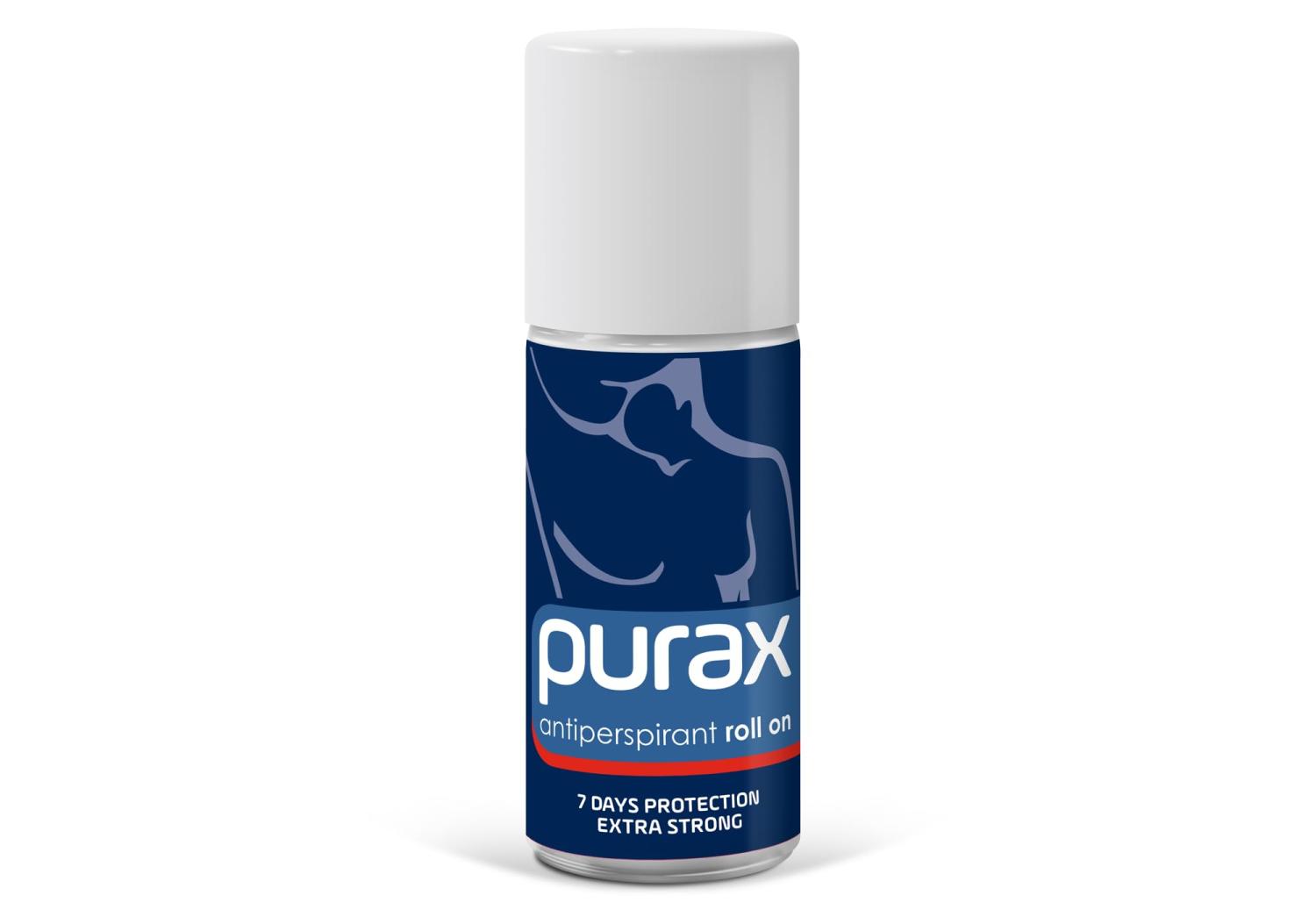 Purax Antiperspirant Roll On 50ml Extra Strong Formula for 24Hour