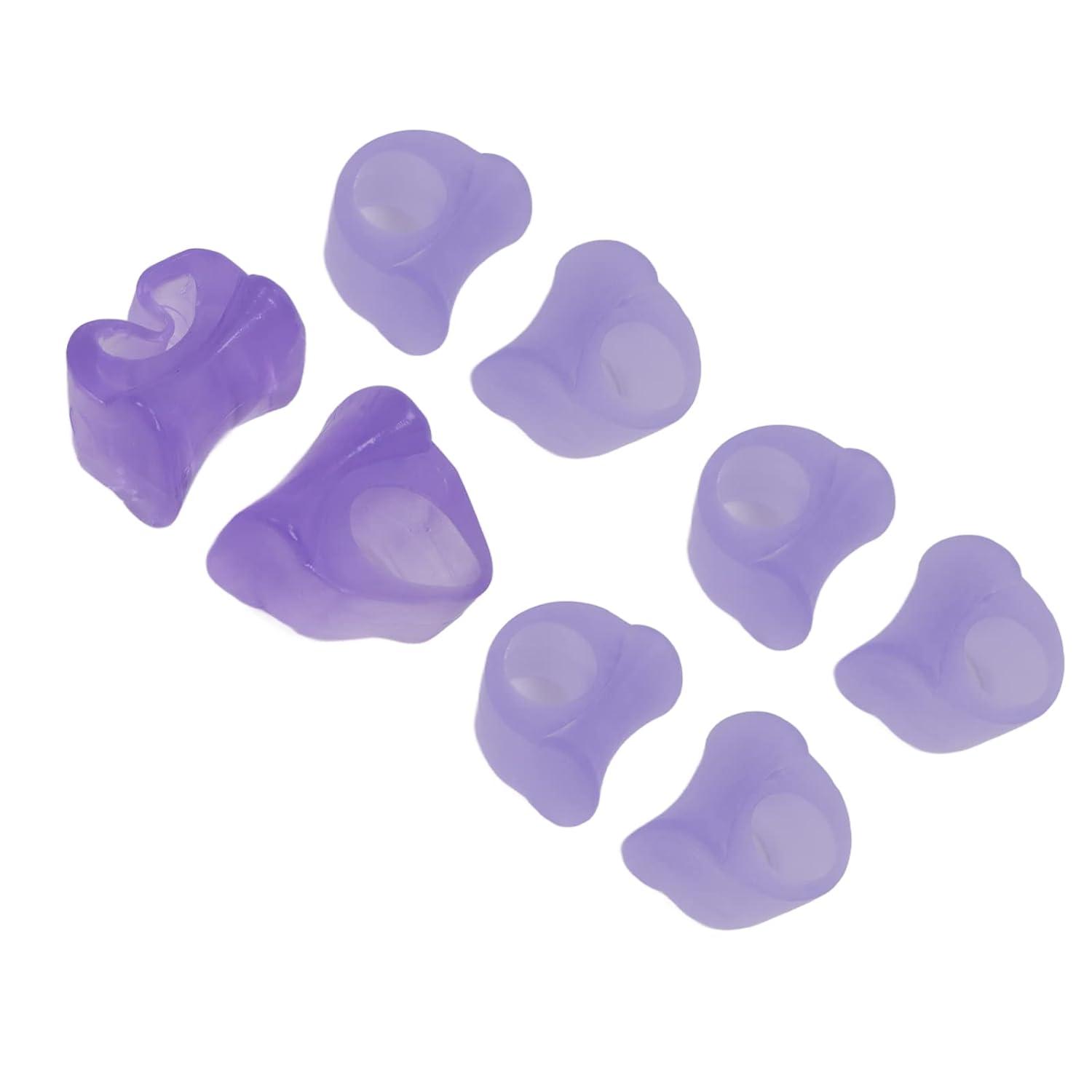 Silicone Gel Toe Separators 4 Pairs for Bunions & Overlapping Toes