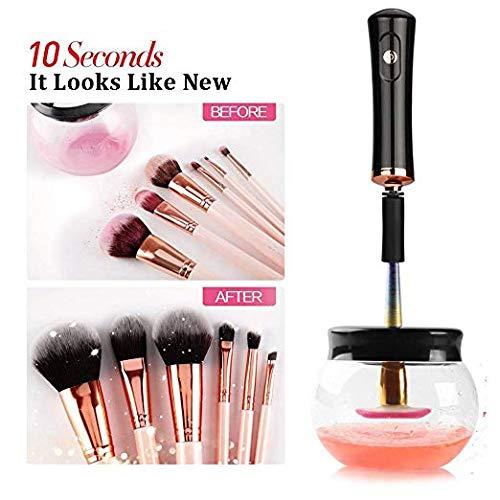 DOTSOG Professional Makeup Brush Cleaner Dryer Super Fast USB Rechargeable  Electric Brush Cleaner Automatic Brush Cleaner Spinner Makeup Brush Tool
