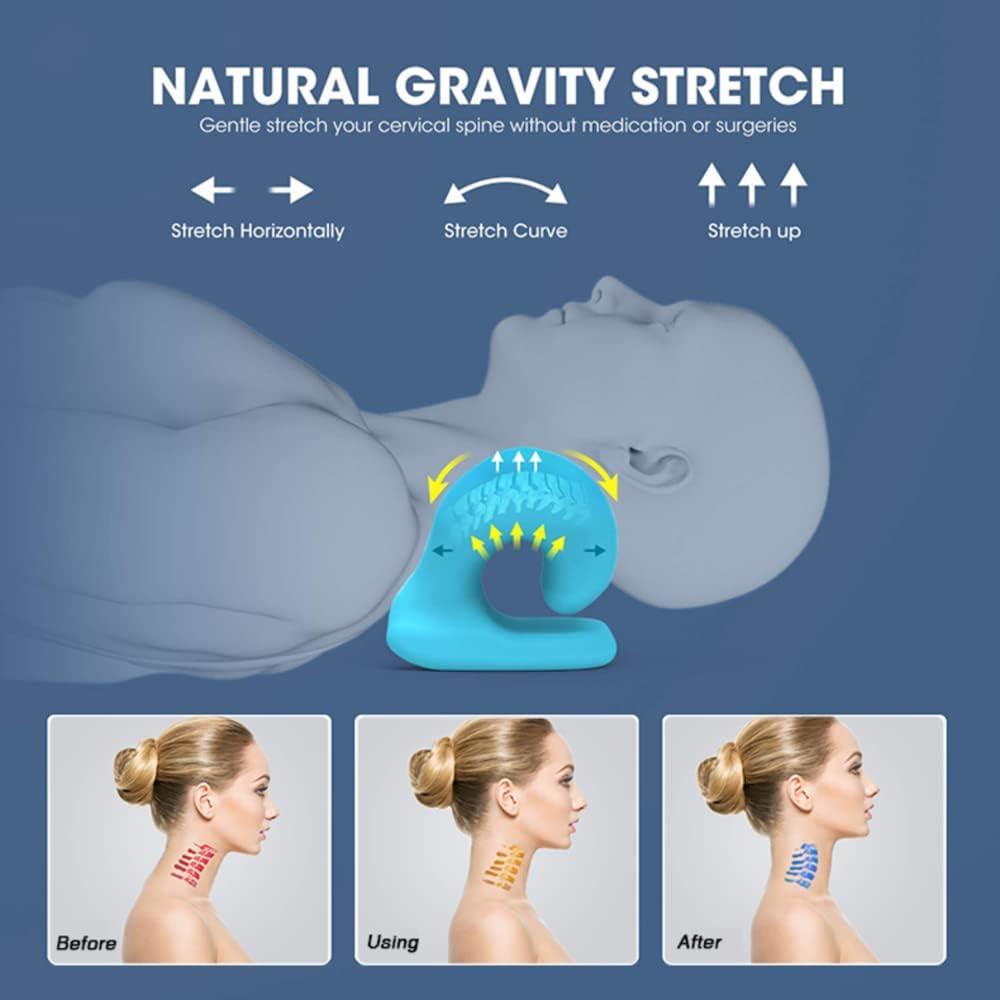 Pain Relief Kit: Neck Stretcher Cloud and Posture Corrector for