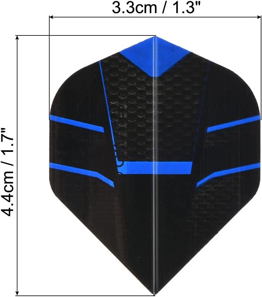 Uxcell Dart Flights, 12 Pack PET Standard Darts Accessories, Black