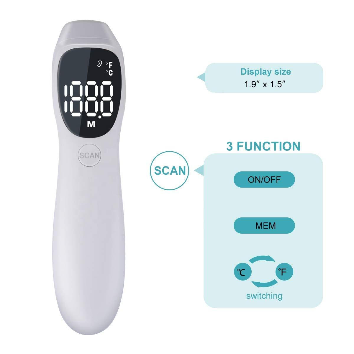 No Beep Voice Version Cat and Dog Ear Temperature Monitor, Pet Infrared ...