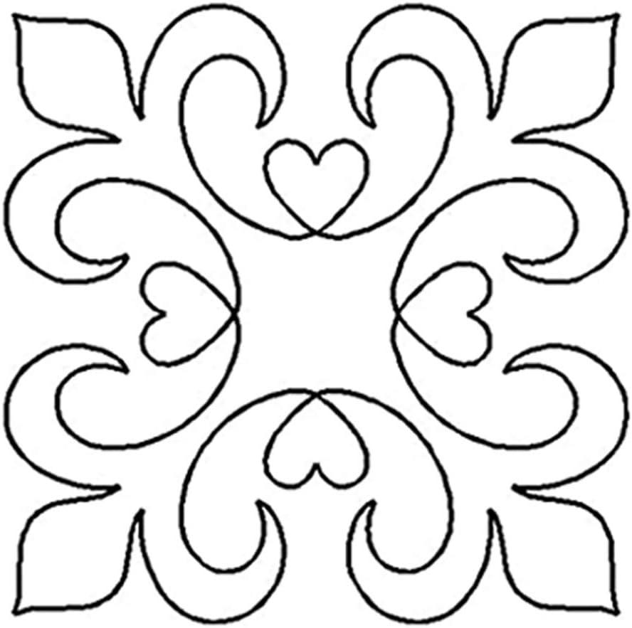 Quilting Creations Stencils for Machine and Hand Quilting - Set of 3  Plastic Quilt Templates for Borders, Patterns