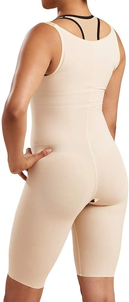 Marena Recovery Short-Length Post Surgical Compression Girdle with  High-Back- Stage 1 Beige Medium