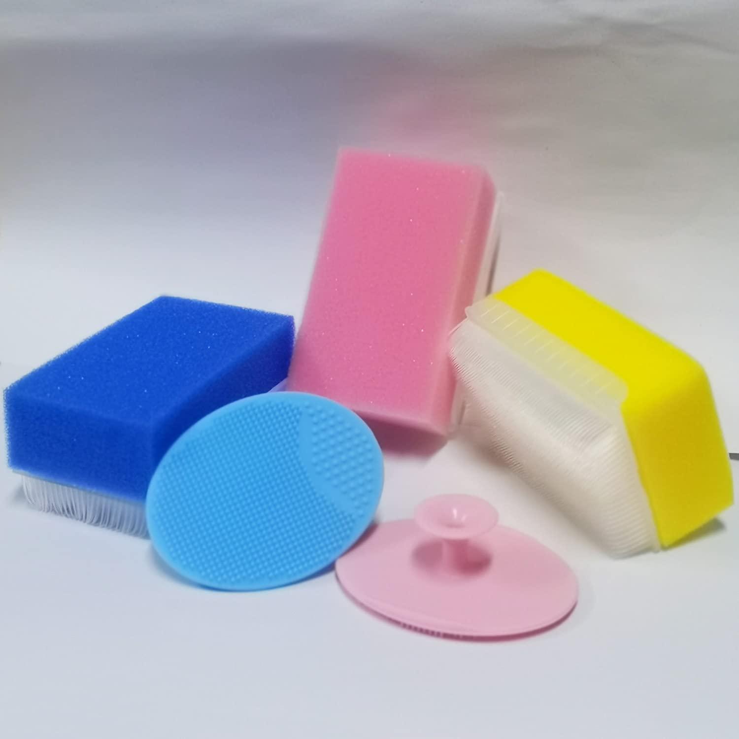 Baby Bath Brush, Cradle Cap Brush, Baby Bath Sponge Brush, Baby Care