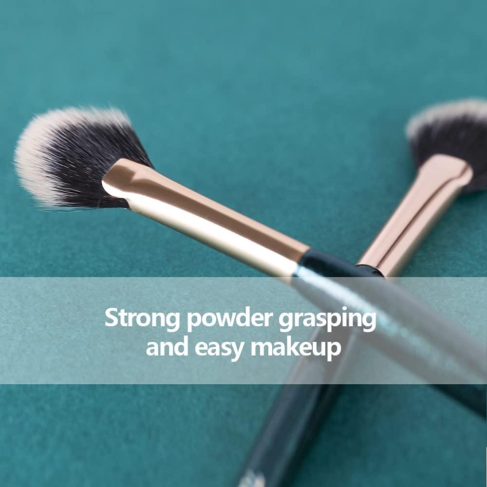 Fan Brushes,Highlighting Make Up Brushes, Soft Makeup Brush Cosmetic