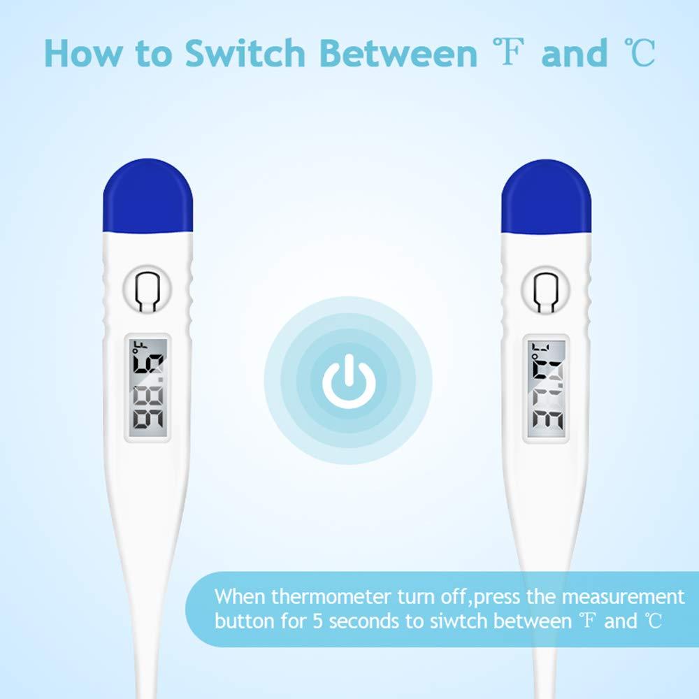 Thermometer for Fever Quick Reading Digital Waterproof Oral Thermometer