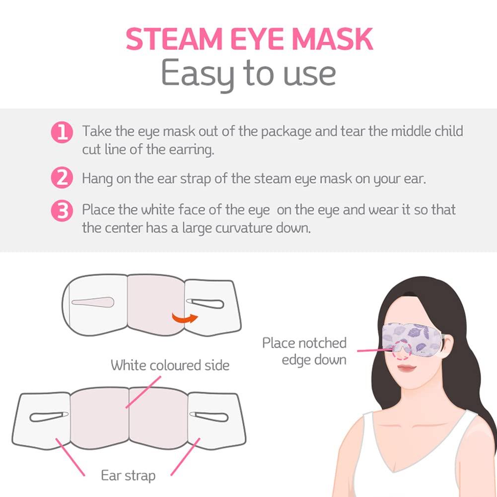 coldpa 10 Packs Steam Eye Mask Sleeps Better Self Heating Gentle Steam