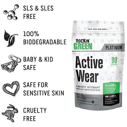 Rockin' Green 45oz Active Wear Detergent All Natural Laundry Powder