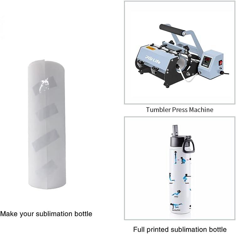FECBK 4 Pack Sublimation Water Bottle Blanks 25 oz Sublimation Sports Water  Bottles with Lid and Portable Rope Stainless Steel Insulated Sublimation