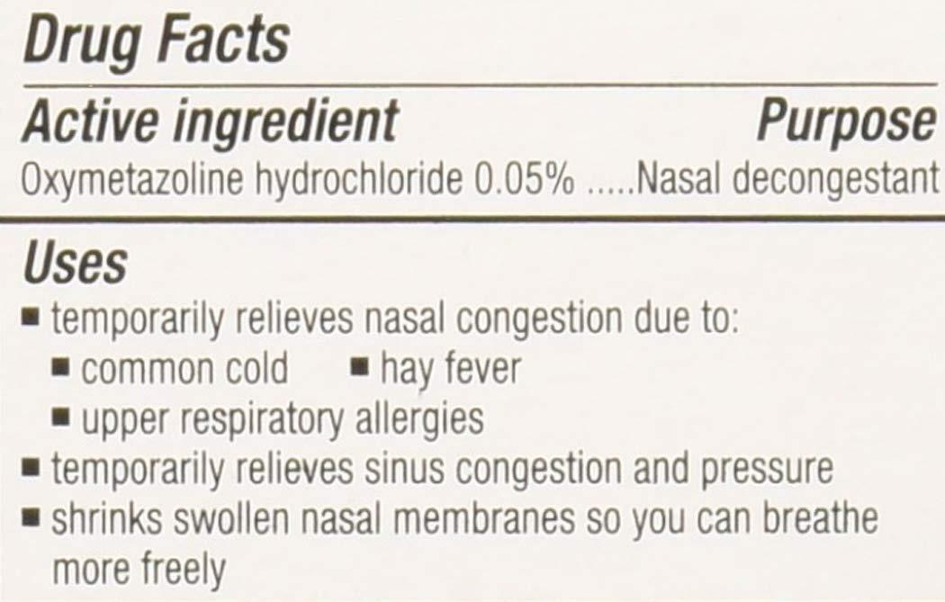 Afrin Nasal Spray 12 Hour Relief, Allergy Sinus, 0.5 fl oz (Pack of 6)