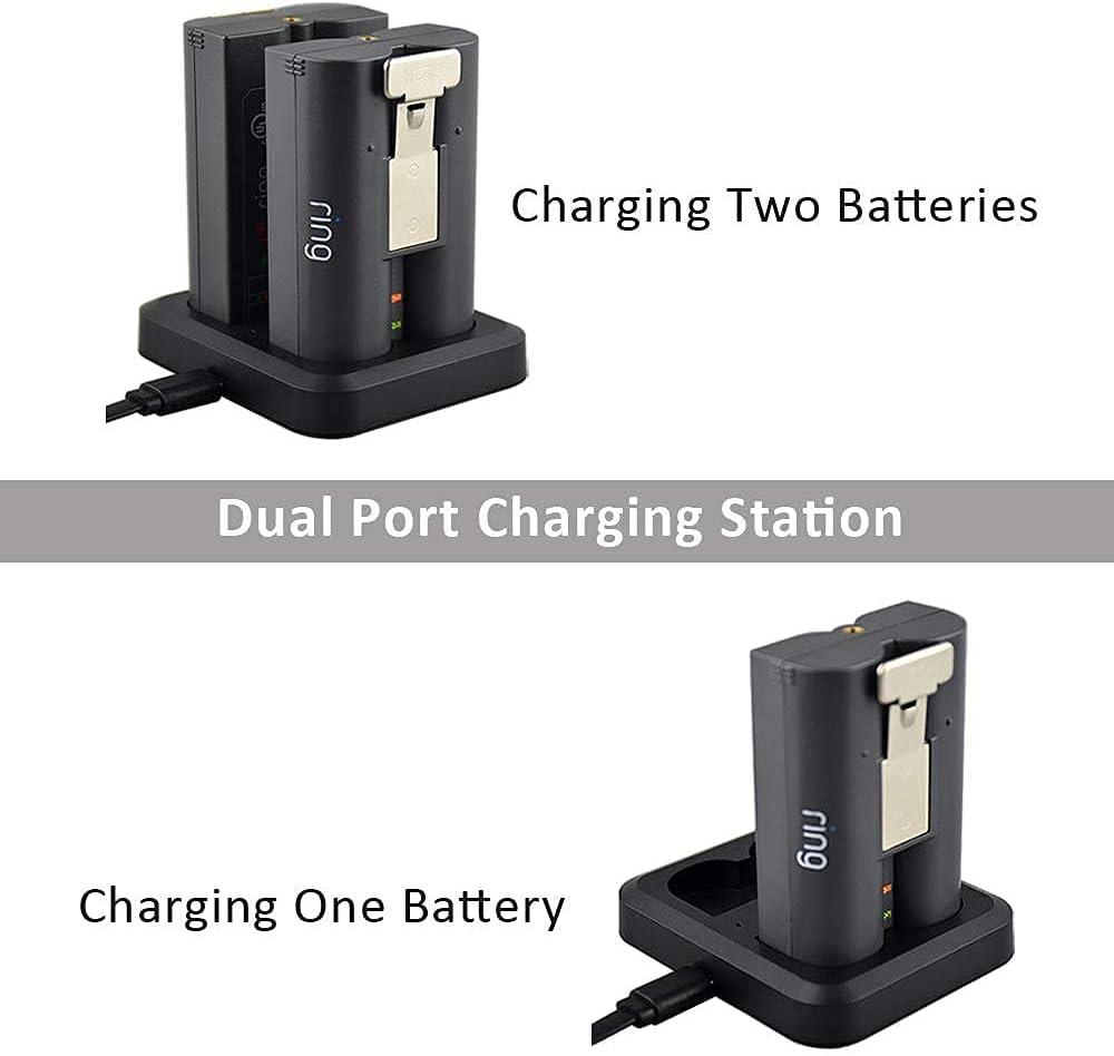 Ring Batteries Charger for Ring Rechargeable Battery,Dual Ring Battery