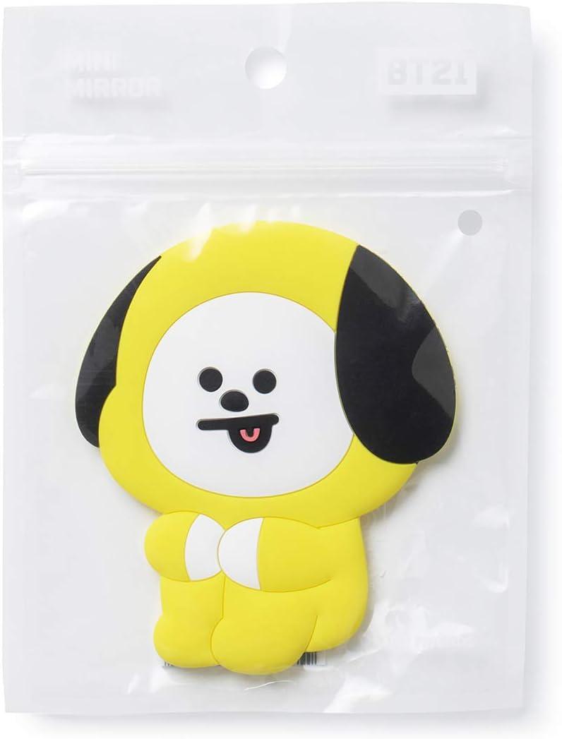 BT21 CHIMMY Small Mini Yellow Handheld Mirror for Women and Girls