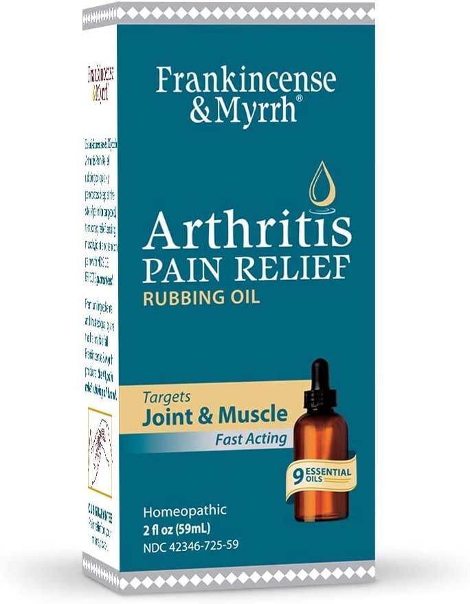 Frankincense & Myrrh Arthritis Pain Relief Rubbing Oil Fast Acting