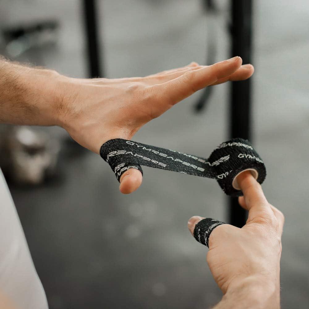 Gymreapers Weightlifting Thumb Tape Rolls Black Adhesive