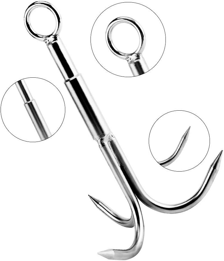 MHDMAG Grappling Hook, Anchor Hook Carabiner Climbing with 3Claw