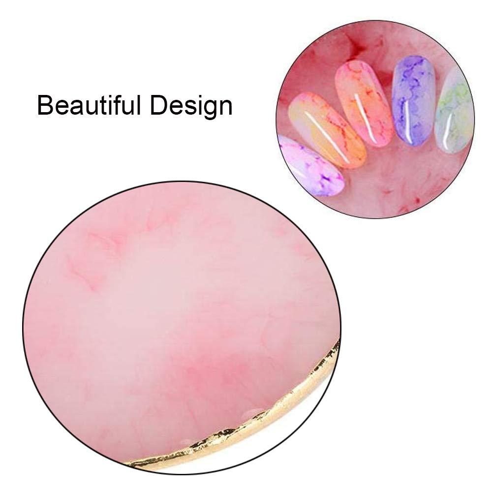 Resin Nail Art Palette Pink Mixing Palette for Nail Polish, Painting