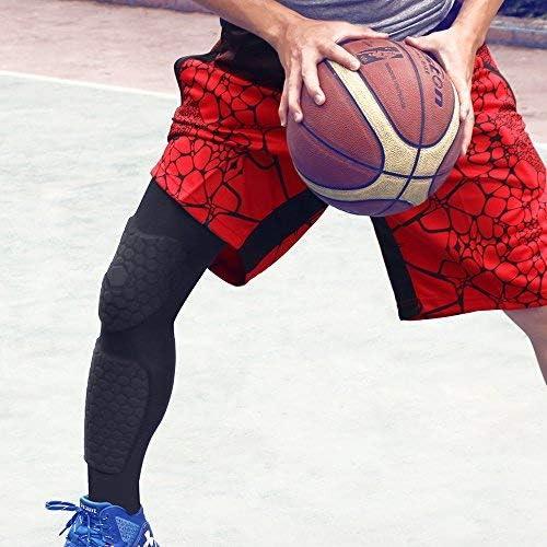 Knee Support Pads Honeycomb Leg Compression Sleeve Protective Guard  Basketball