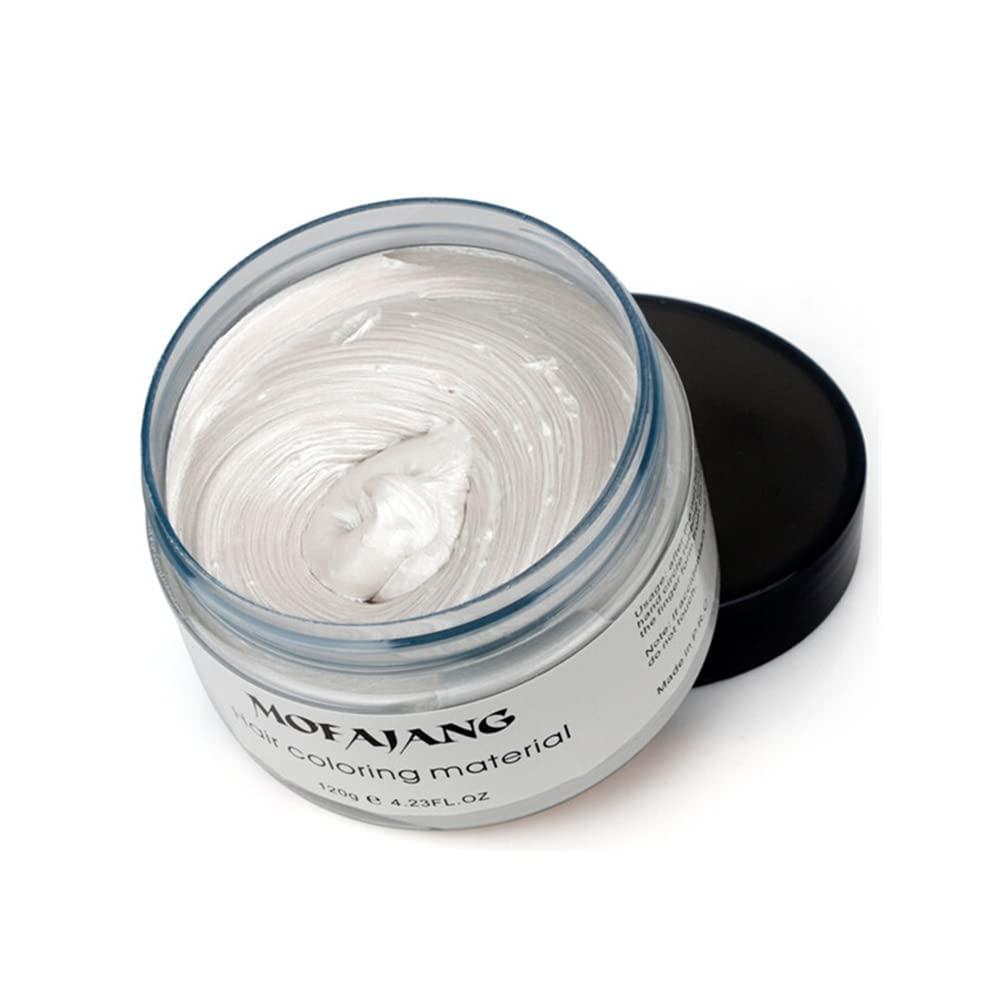 Temporary Hair Color Wax White Hair Dye Natural Instant Hairstyle Cream or Hairstyle Wax for