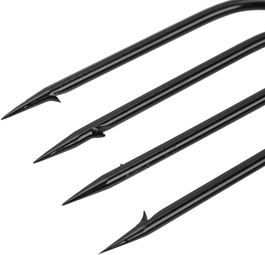 Fish Spear, Frog Spear, Barbed Stainless Steel 4 Prong Tine Fishing Harpoon  Fishing Spear Gig Gaff Fork Hook Screw for Frog and Fish Spear fishing 4  Prong Spearhead Fork Harpoon Tip with