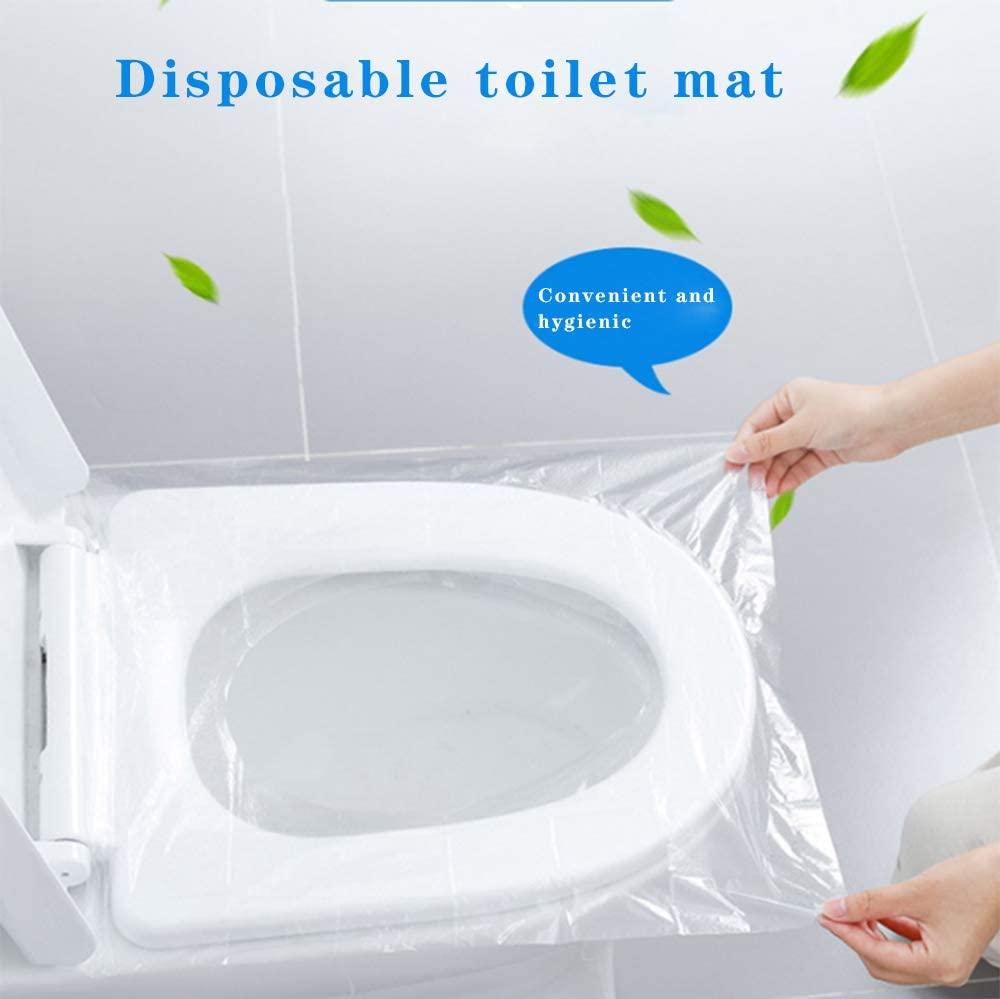 EGV-50 Pieces Disposable Plastic Toilet Seat Cover Waterproof, WC Cushion  Toilet Cushion for Baby Pregnant Mom, Independent Packaging Suitable for  Travel