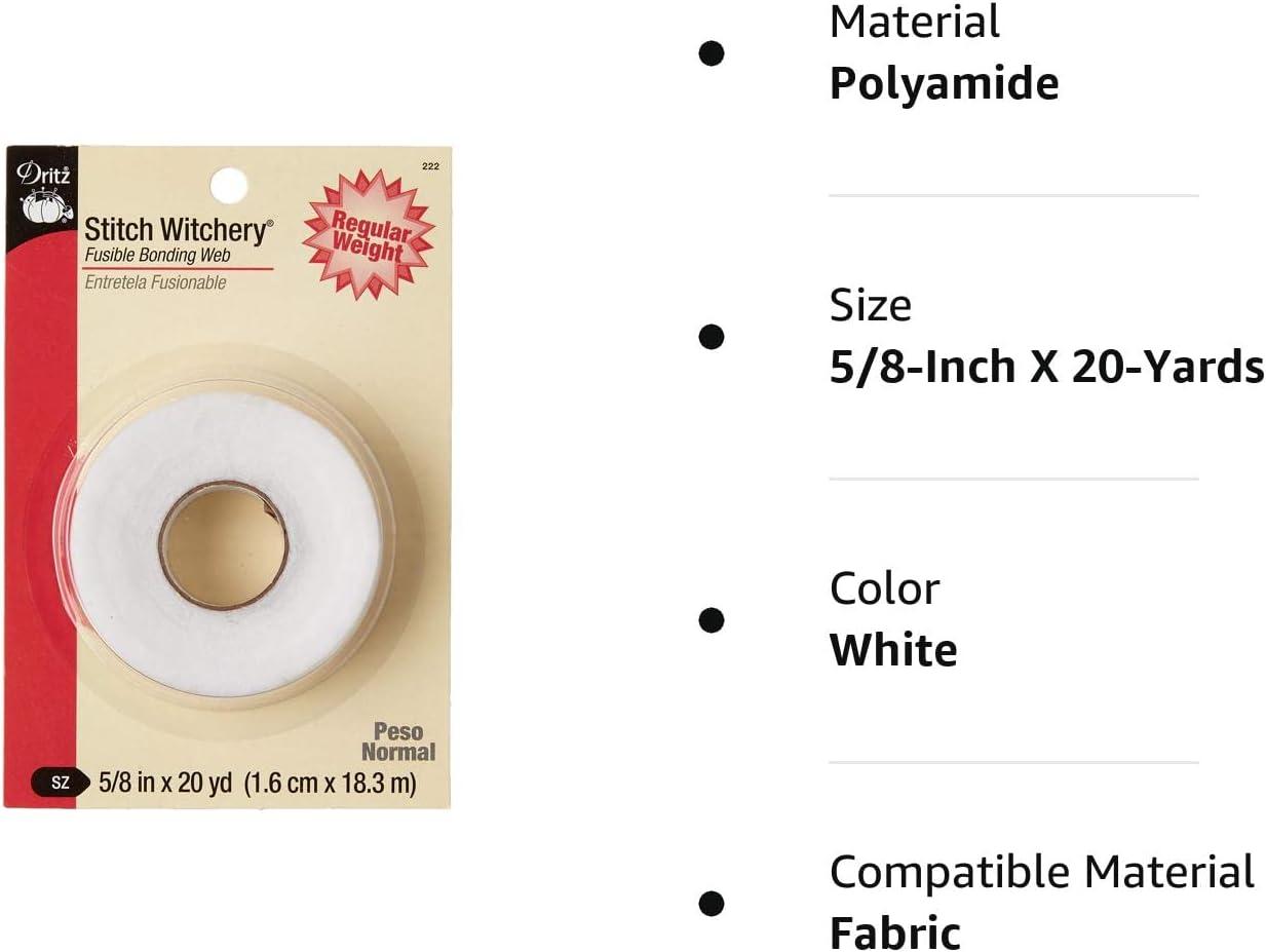 Prym Consumer USA Iron 15 YD Hem Tape White Iron On 5/8'' NO Sew