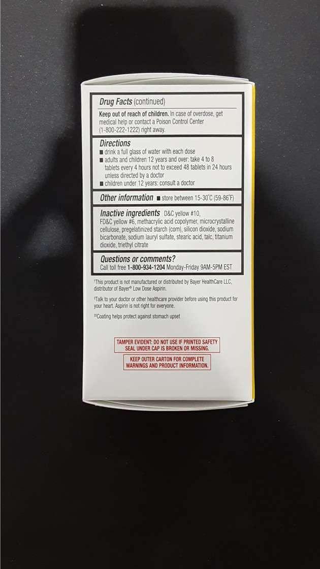 Berkley and Jensen Low Dose Safety Coated Aspirin 81mg 500ct