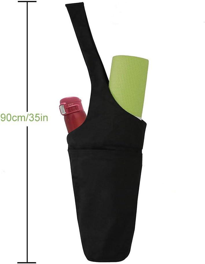 Women Carrier Outdoor Sports Gym Universal Beach Large Capacity Workout  Canvas Tote Zipper Pocket Portable Yoga Mat Bag Travel