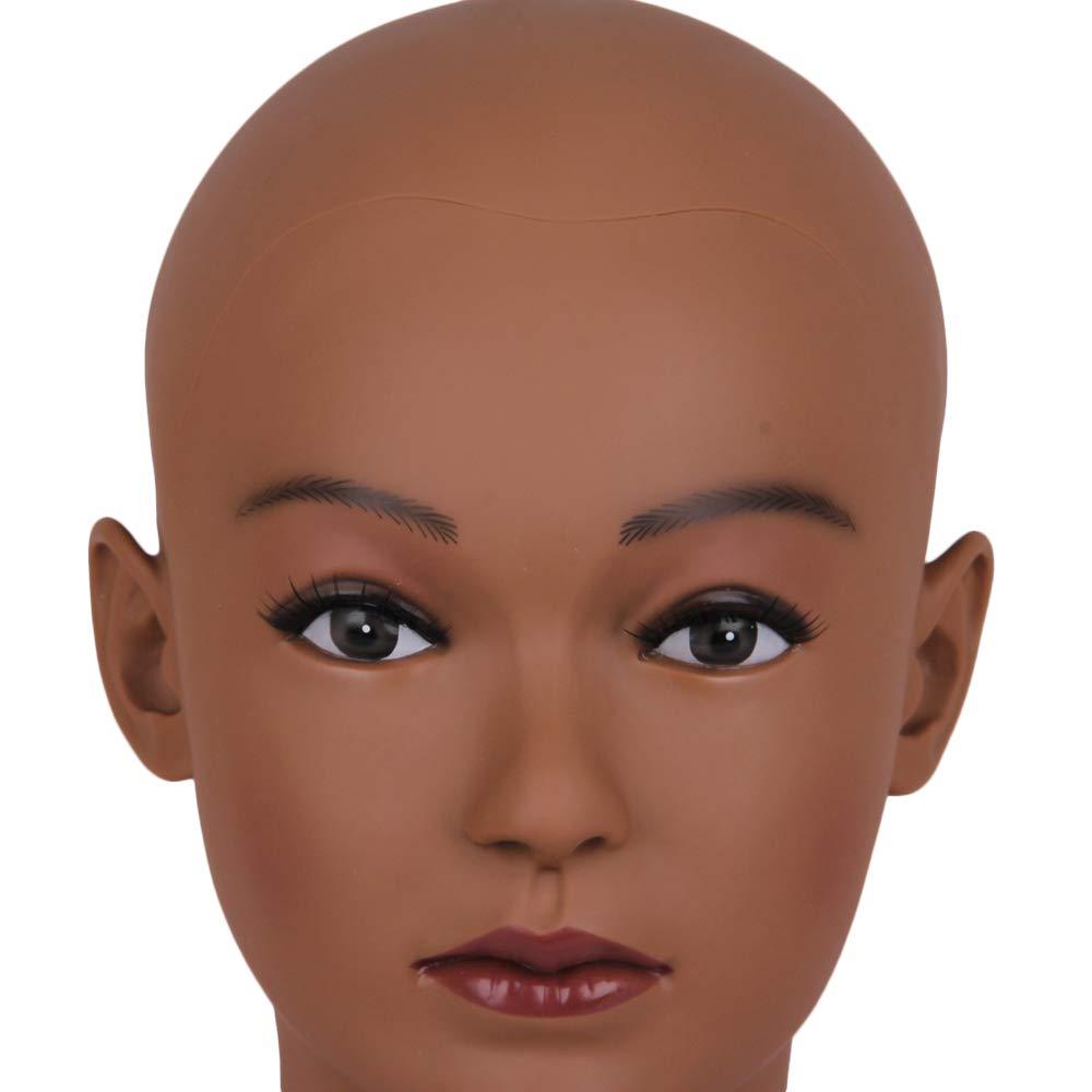 HAIR WAY Bald Mannequin Head Female Professional Cosmetology Head
