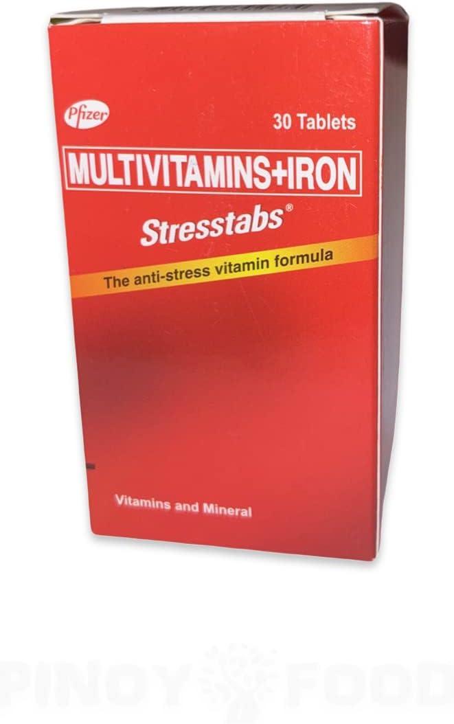 ￼STRESSTABS Multivitamins 30 Tabs Stresstabs Multivitamins + Iron 30 Tablets - Boost Energy