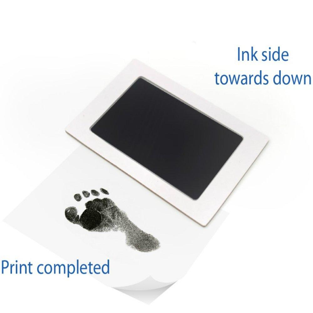 Clean Touch Ink Pad for Baby Handprints and Footprints Inkless Infant Hand & Foot Stamp Safe for Babies, Doesnt Touch Skin Perfect Family Memory O