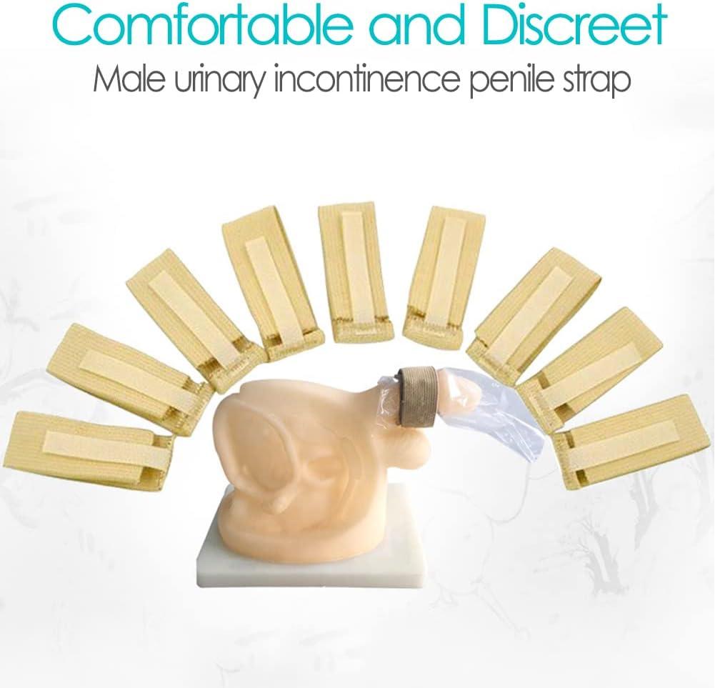 DiaBelt 10 Pcs Male External Catheter Strap Adjustable Urinary