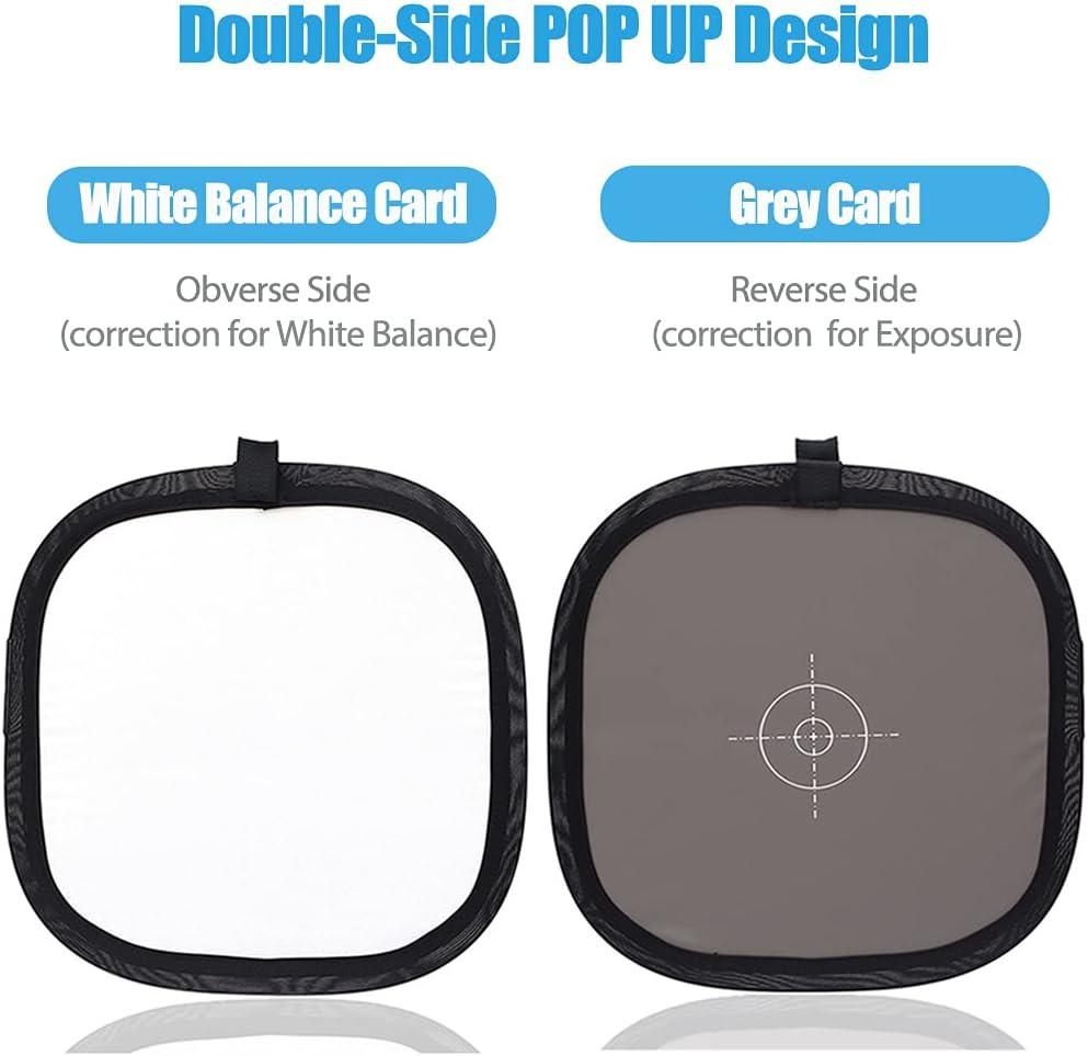 24x24 inch Foldable Grey Card White Balance Reflector with Carrying Bag