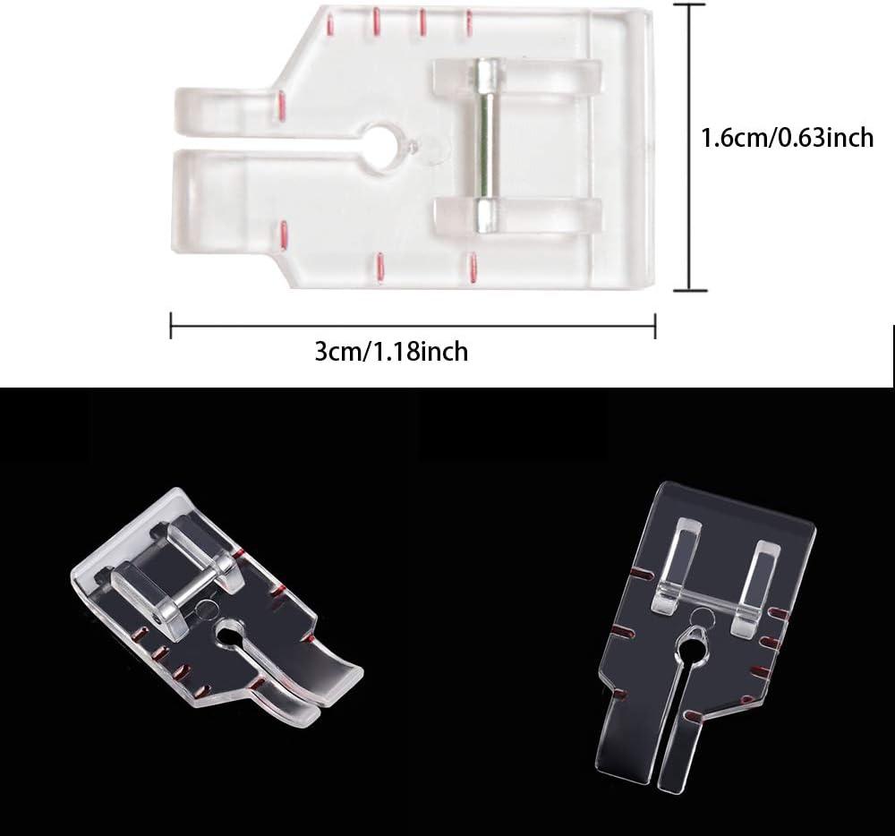 Piedino Per Patchwork Snap-On 1/4'' Con Guida: Compatibile Con Macchine Da Cucire Alfa, Singer, Brother, Elna, Juki, Lidl (Modello 9901) - 2