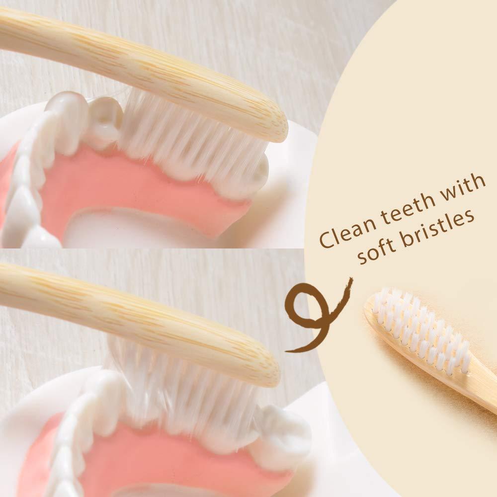 Laboos Best Nature Bamboo Toothbrush - Extra Soft Bristles ...